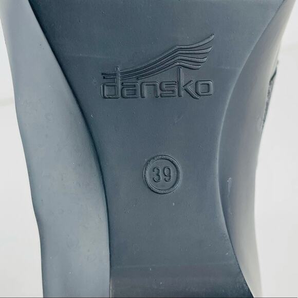 Dansko Women Clogs Size 8.5-9/39 Nursing Gray Leather Comfort Professional Wedge - Picture 9 of 16